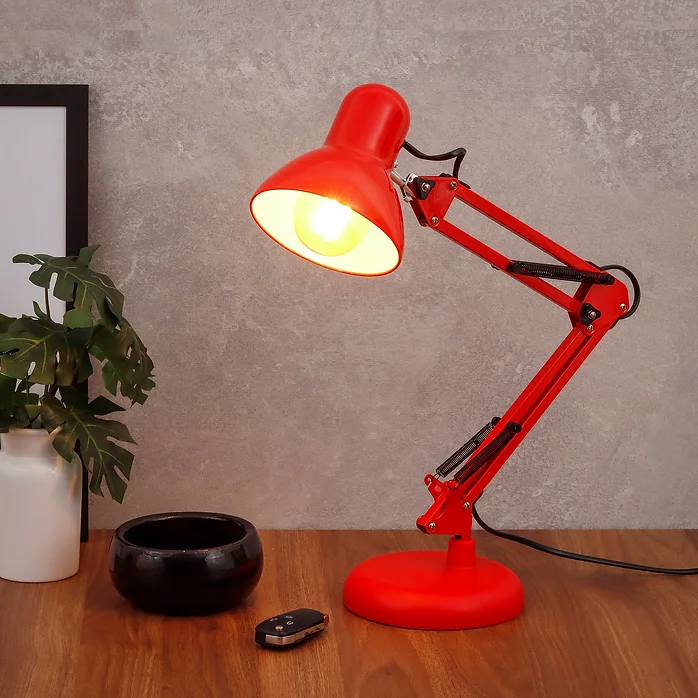 Abajur de Mesa Articulado Vermelho