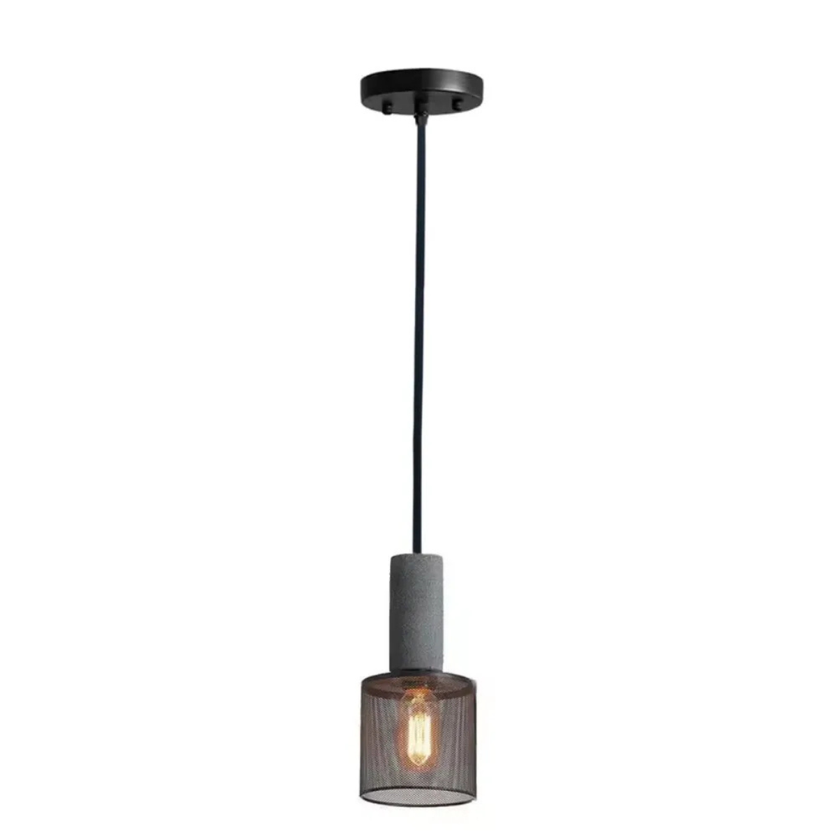 Pendente Sinai 12cm Preto Aramado Metal C...