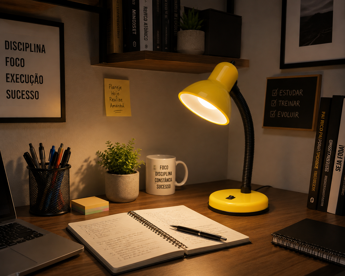 MINI OFFICE LAMP AMARELA 